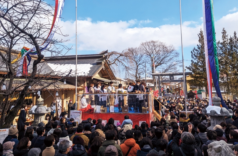 日本古来の伝統行事 二柱神社 節分祭