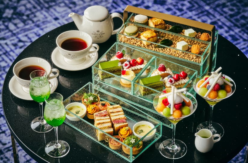 メロンと抹茶のアフタヌーンティー ～初夏の奏～