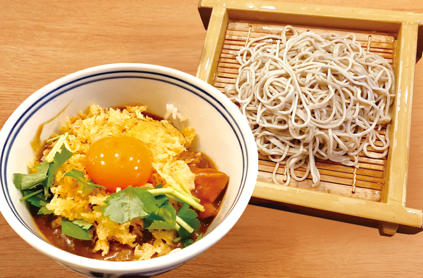 きりりと冷たいせいろ蕎麦とまろやかカレー丼の最強タッグ