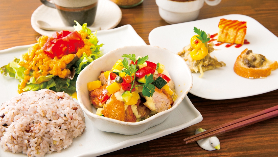 前菜から楽しめるお洒落で美味しいプレート