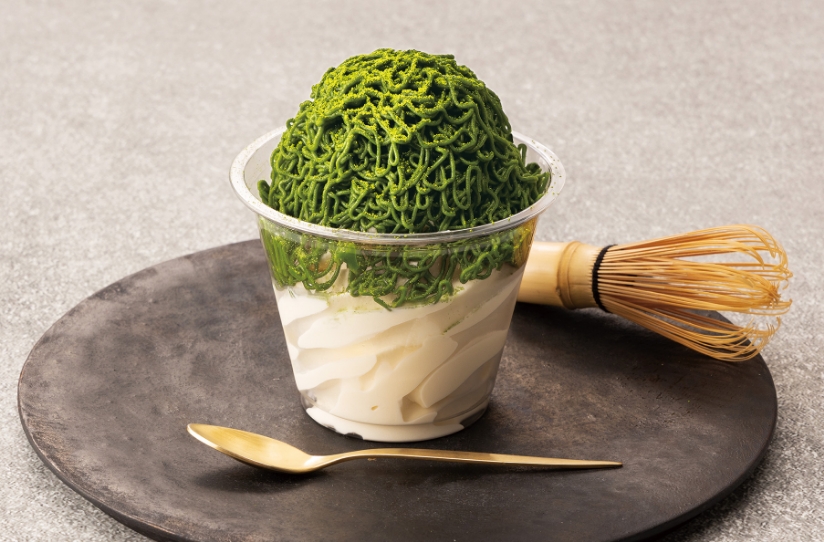 自家製抹茶餡と豆乳ソフトがマッチ。大人なモンブランソフト