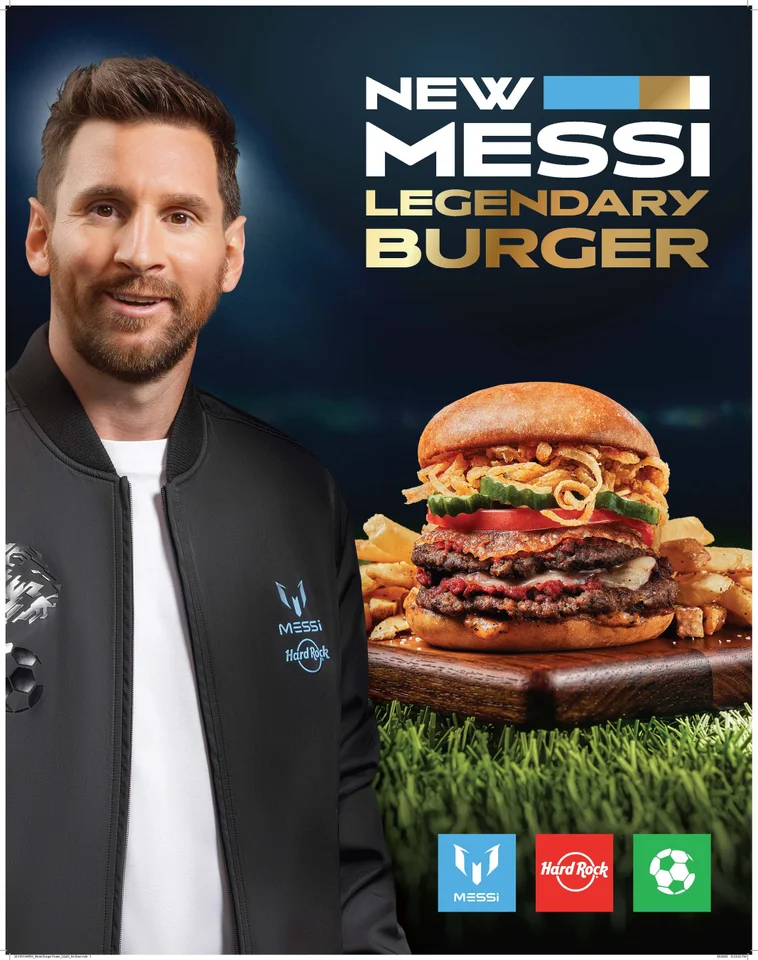 リオネル・メッシ氏 公認 「MESSI LEGENDARY BURGER」販売！