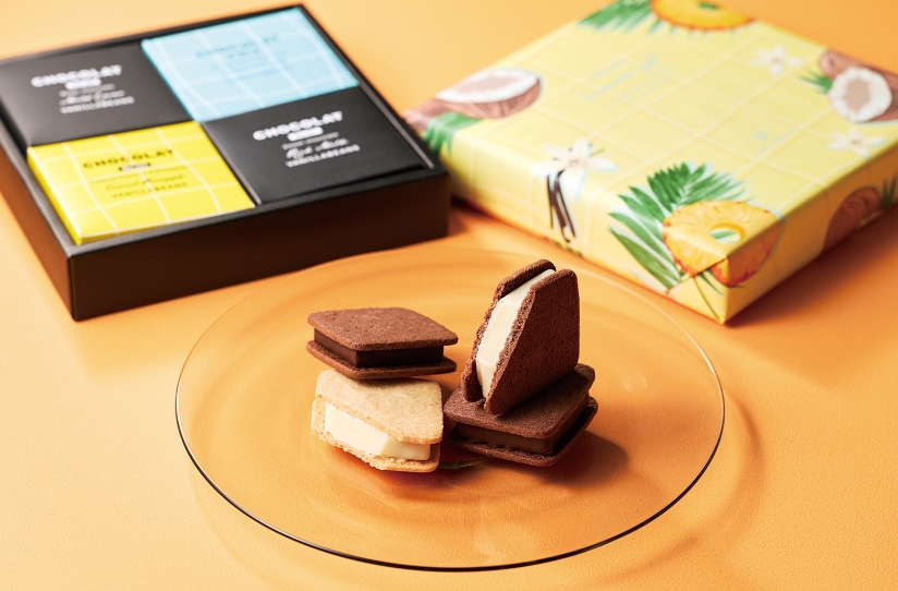 夏限定の爽やかに薫る 生チョコサンド